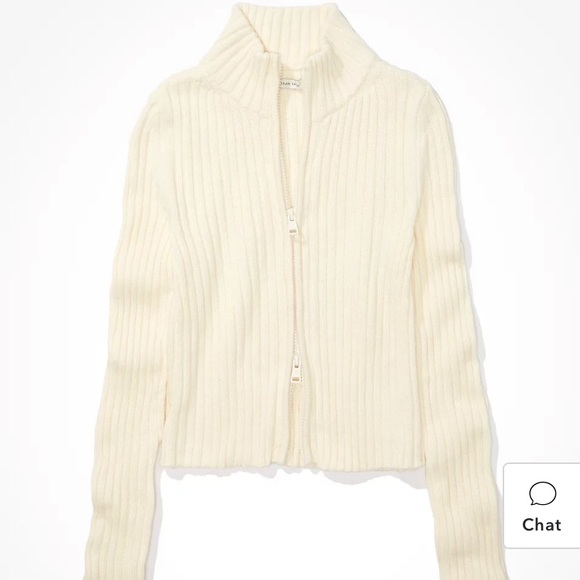 AE Mock-Neck Double-Zip Cardigan - Picture 2 of 5